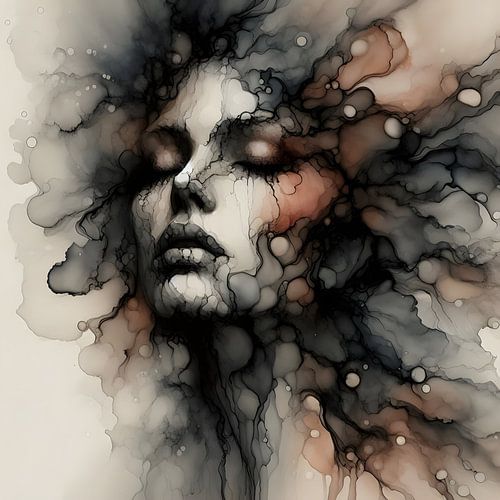 Gefangen in Aquarell von FoXo Art