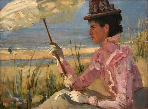 Portret van mev. D. Calisch-Hijmans, Isaac Israels