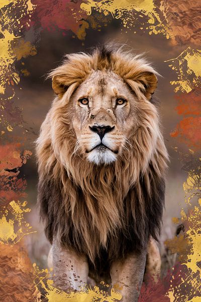 Leeuw in natuurlijke pracht van Imperial Art House