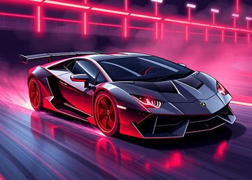 Lamborghini Sesto Elemento Neon 3 van MIROKU