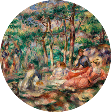 Picknick (lunch op het gras), Renoir (1893) van Atelier Liesjes