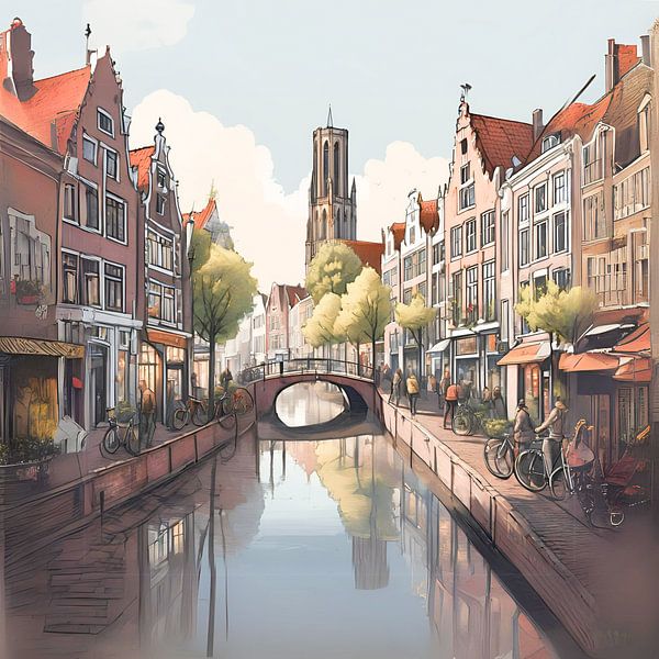 Busy Utrecht Canal by ComfortQ