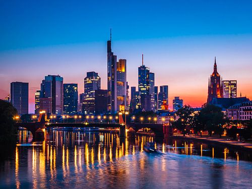 Zonsondergang in Frankfurt am Main