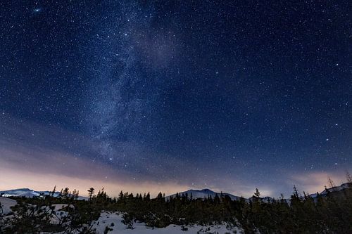 Milky Way above the Austrian Alps