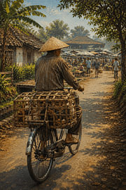 Traditionelles Marktfahrrad – Java, Indonesien von Vínculae