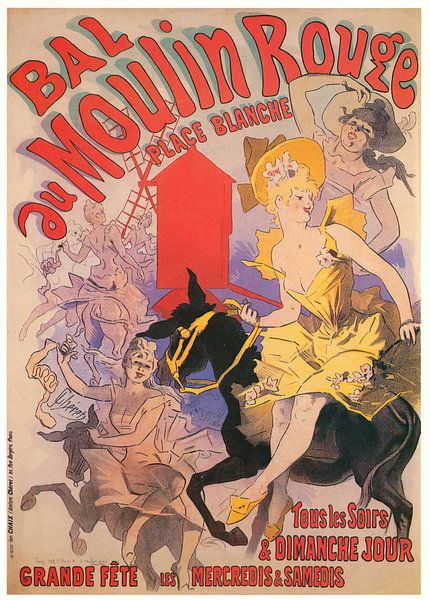 Jules Chéret - Bal du Moulin Rouge. Place Blanche par Peter Balan