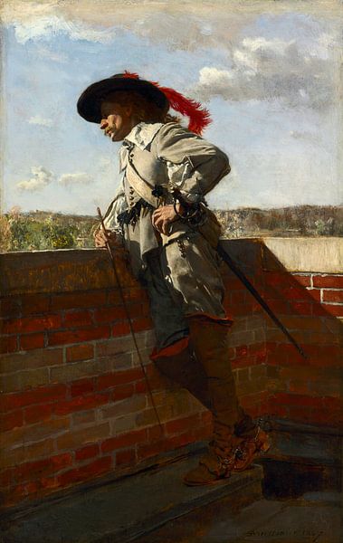 Op een terras, Ernest Meissonier van Meesterlijcke Meesters