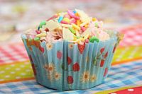Cupcake with sprinkles