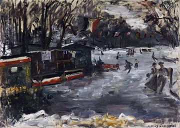 Patinoire du zoo de Berlin, Lovis Corinth, 1909 sur Atelier Liesjes