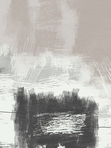 Abstraktes Kunstwerk mit Pinselstrichen