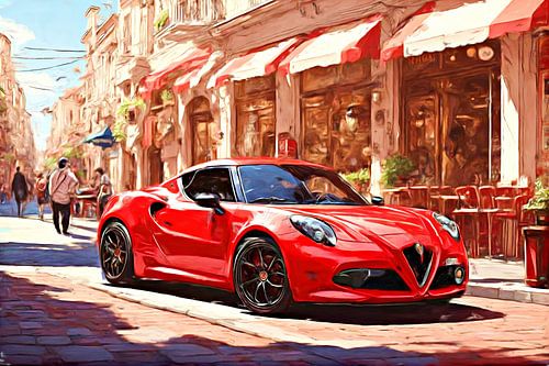 Alfa Romeo 4c in Franse sfeer