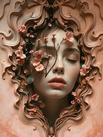 A portrait of a woman by Jolique Arte