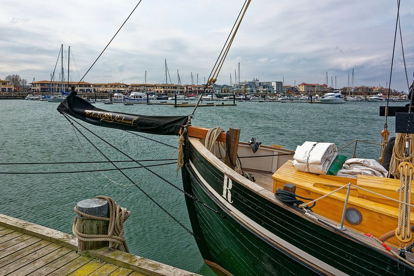 The Marina of the German Seaside Resort of Kuehlungsborn by Gisela Scheffbuch