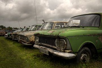 Oude auto's in de Baltische Staten