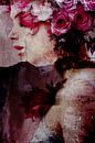 Rosie | Urban collage met een grunge beton look | portret van een vrouw van MadameRuiz thumbnail