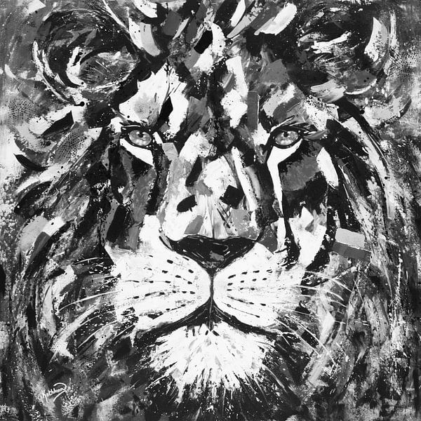 De Gladiator Leeuw van Kathleen Artist Fine Art