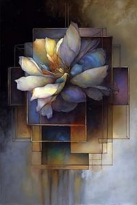 Blume , Aquarelltechnik