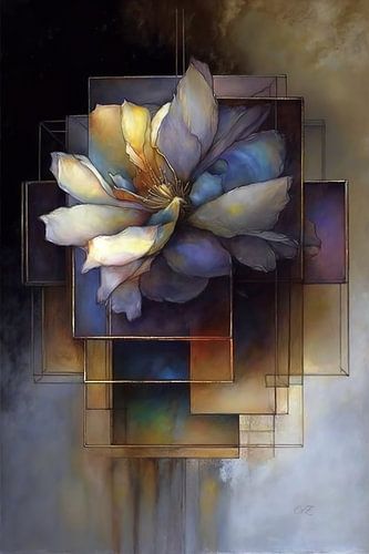 Bloem , waterverf techniek