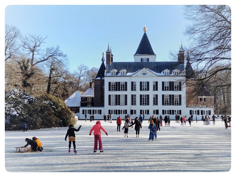 Schaatsplezier in Renswoude van Martijn Van Hoeflaken