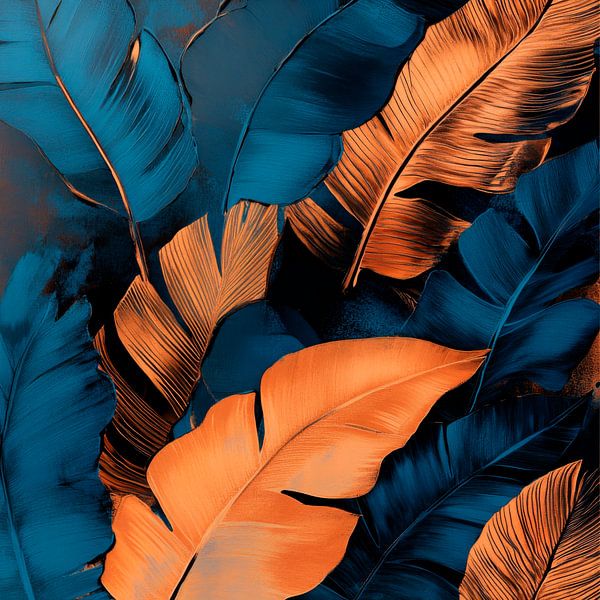 Motifs de feuilles colorées par Poster Art Shop