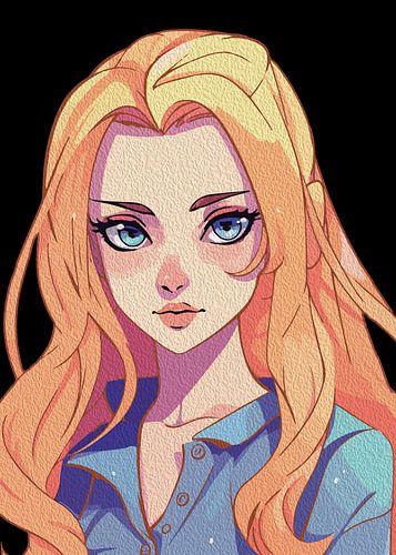 Creatieve Anime Muur Kunst | Meisjes 29