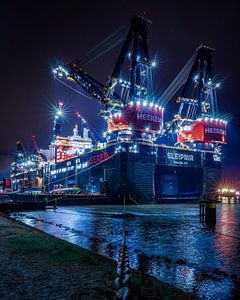 Sleipnir und Thialf im Hafen von Rotterdam