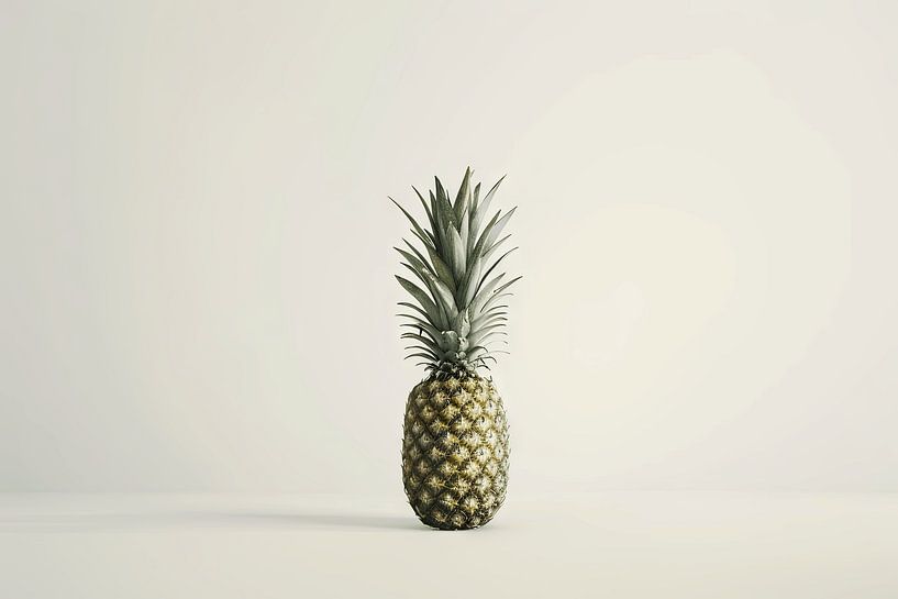 Minimalistische Ananas - Stilles Leben im modernen Design von Poster Art Shop