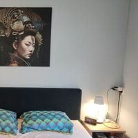 Photo de nos clients: Portrait d'une geisha par Carla van Zomeren, sur toile