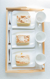 Summery, chilled sour cream and mandarin cake by Authentic Food Stories