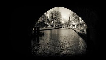 Tunnel über die Oudegracht von Jan van der Knaap