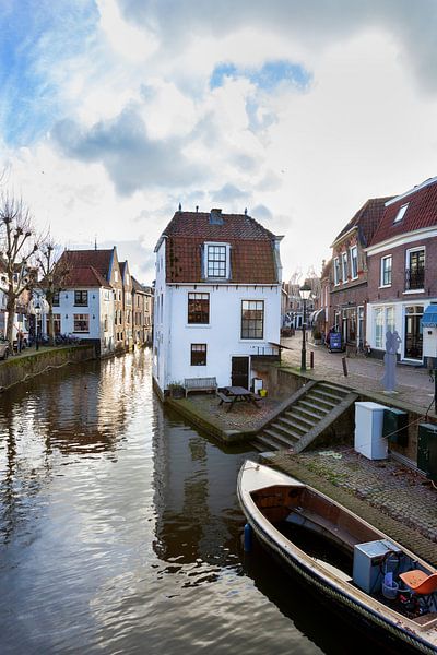 Wasser Lange Linschoten im Zentrum von Oudewater von Peter de Kievith Fotografie