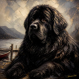 Newfoundlander van Johannas Art Creations