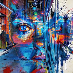 Urbane Augen — Blick hinter farbigen Linien