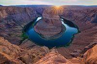 Horseshoe Bend bij zonsondergang