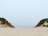 View between two dunes to the North Sea