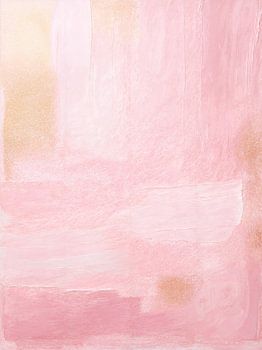 Éclat doux : abstrait rose avec or