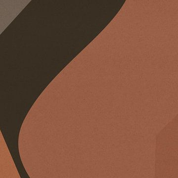 Organische en geometrische abstracte vormen nr. 4 van Dina Dankers