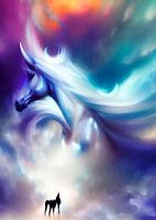 Horse shaped cloud