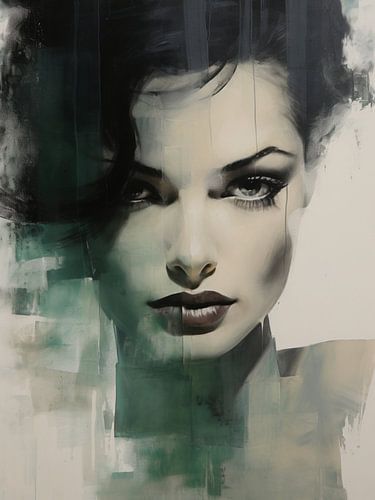 Modernes abstraktes Porträt