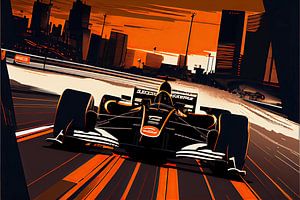 Formule 1 - Art vectoriel voiture de course