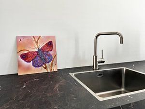 Pointillism artwork VLINDER