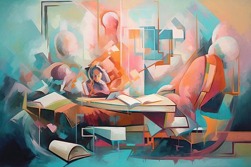 Mammifères Jardinage | Peinture expressionniste sur Peintures accrocheuses