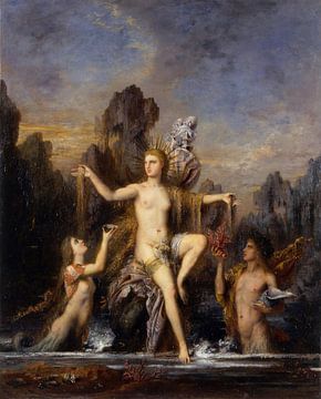 Venus aus dem Meer steigen, Gustave Moreau
