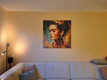 Customer photo: Modern portrait of Frida by Roger VDB