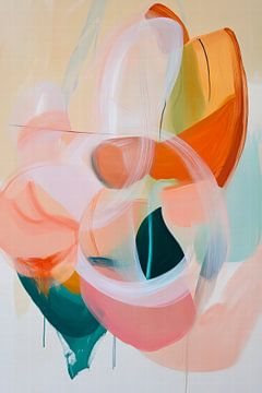 Des couleurs abstraites - des formes douces sur Poster Art Shop