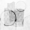 Gentle Minimalism in Circle Shapes Grey by Mad Dog Art thumbnail