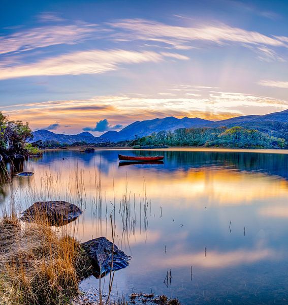 Boat on the Lakes of Killarney by Rene Siebring