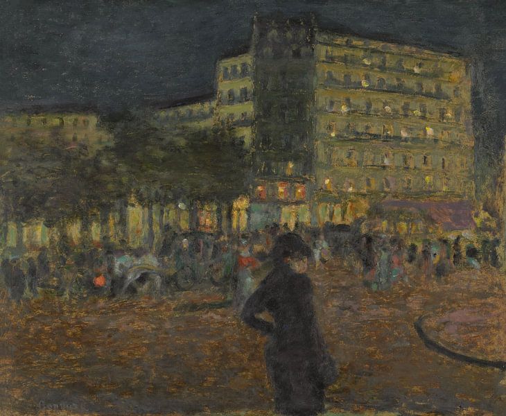 Place Pigalle bei Nacht, Pierre Bonnard von All the Masters