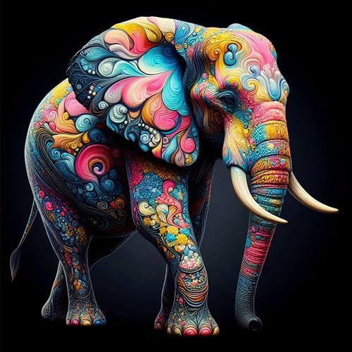 Afrikaanse Olifant  abstract 6