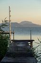 Weg naar het Balatonmeer in Hongarije. Zuidkant bij Balatonfenyves in de avond van Daniel Pahmeier thumbnail